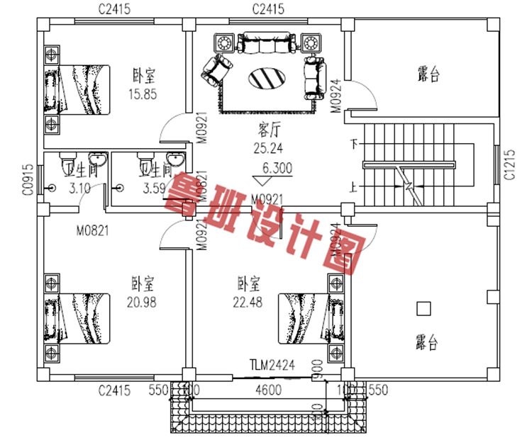 三层新农村房屋设计三层户型图