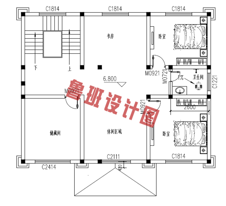 三层复式住宅设计三层户型图