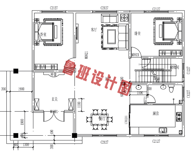 简单实用两层楼的房子设计图