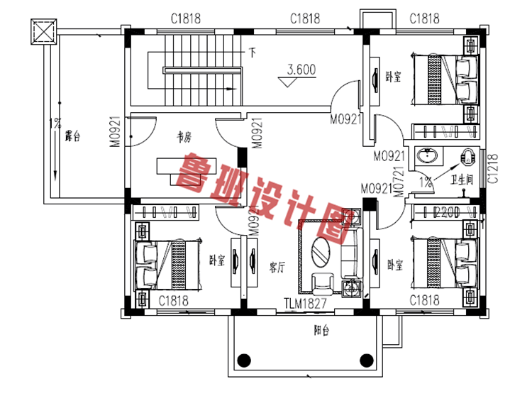 简单时尚二层住宅设计图纸