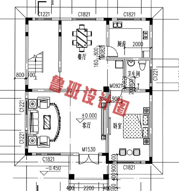 新农村住宅设计一层户型图