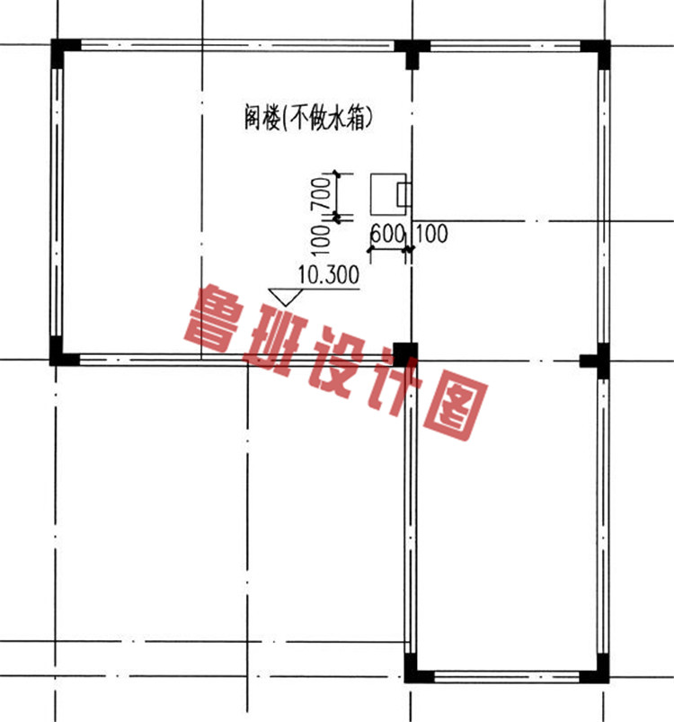 新农村住宅设计阁楼层户型图