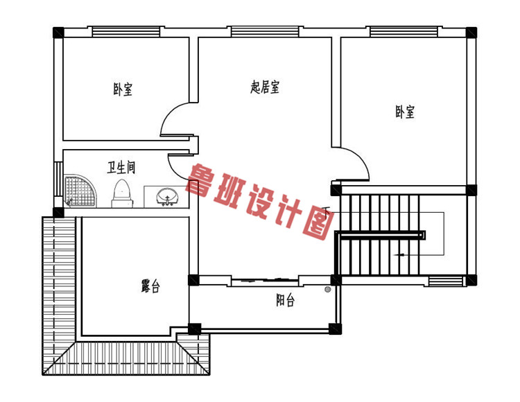 三层新农村住宅设计三层户型图