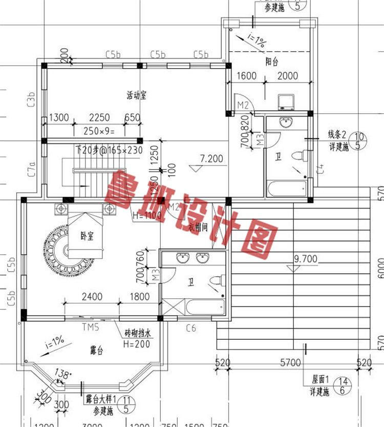 三层别墅自建房屋设计图