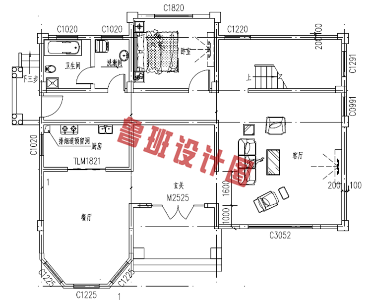 欧式风格三层自建房设计图