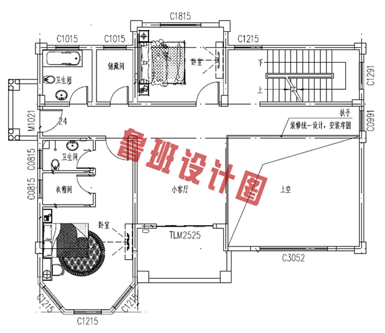 欧式风格三层自建房设计图