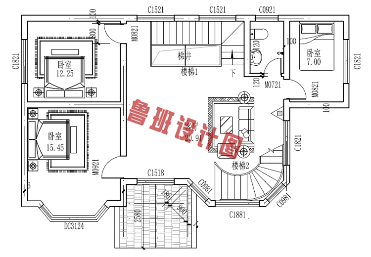 三层农村盖房设计图