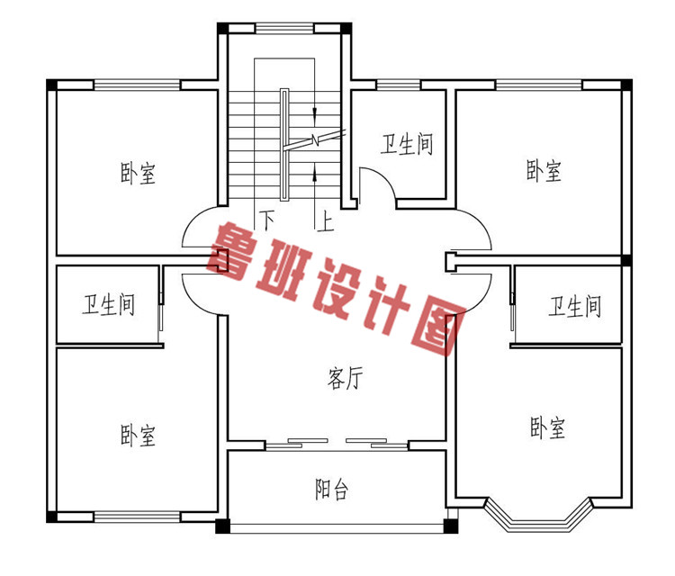 带车库的三层别墅设计三层户型图