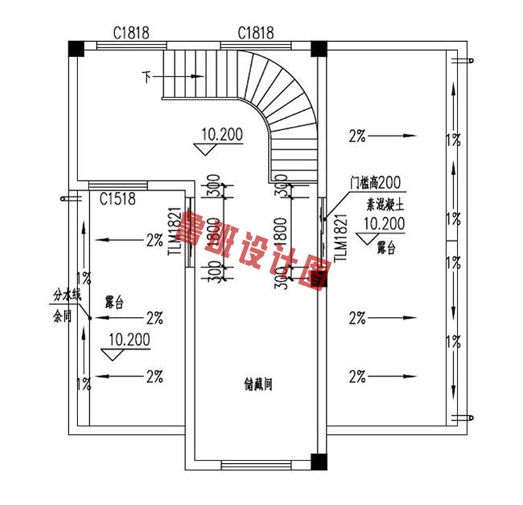 农村四层别墅洋楼设计四层户型图