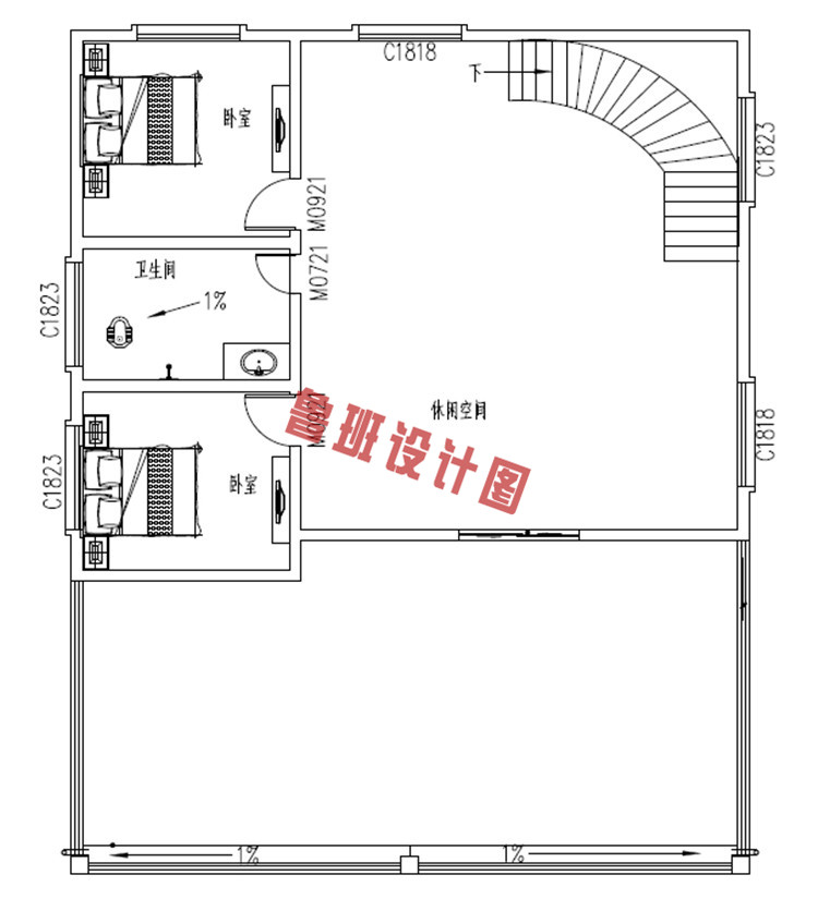 四层框架结构别墅设计四层户型图