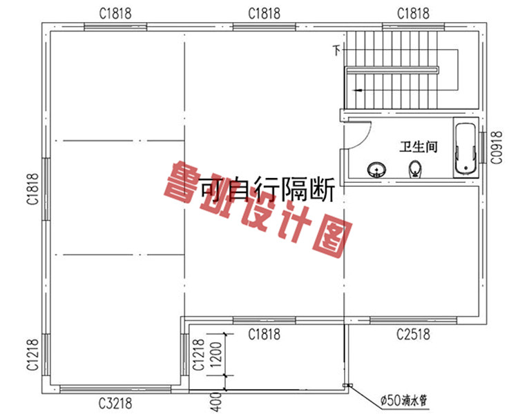 简单新农村二层住宅设计图