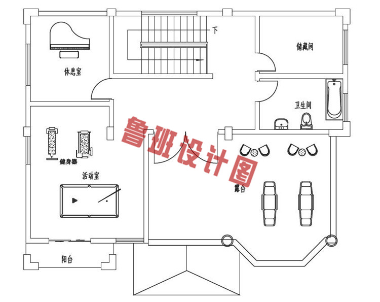 四层别墅自建房设计四层户型图