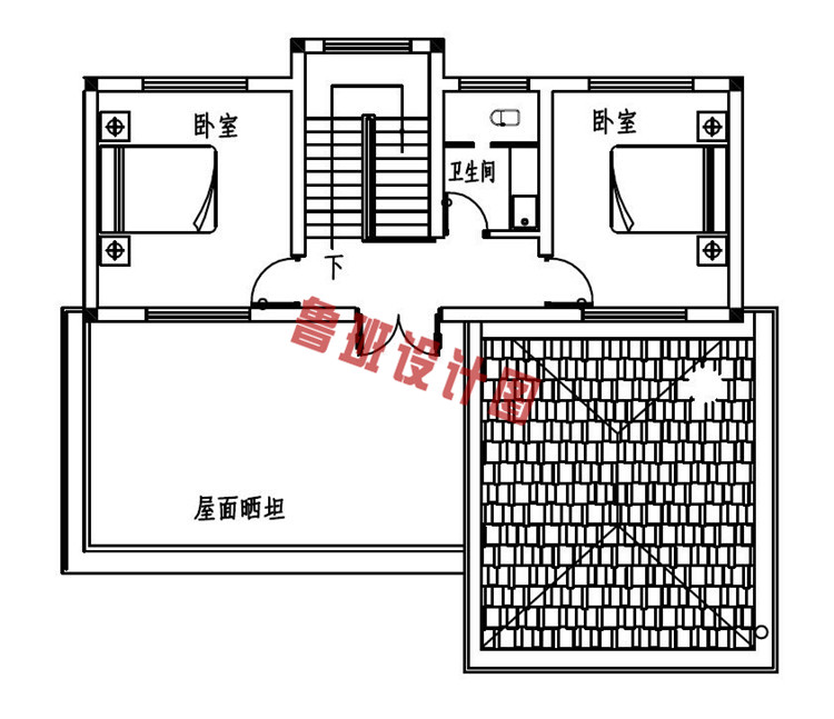 四层农村自建别墅设计四层户型图