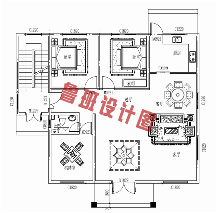 古典韵味的四层房屋设计图