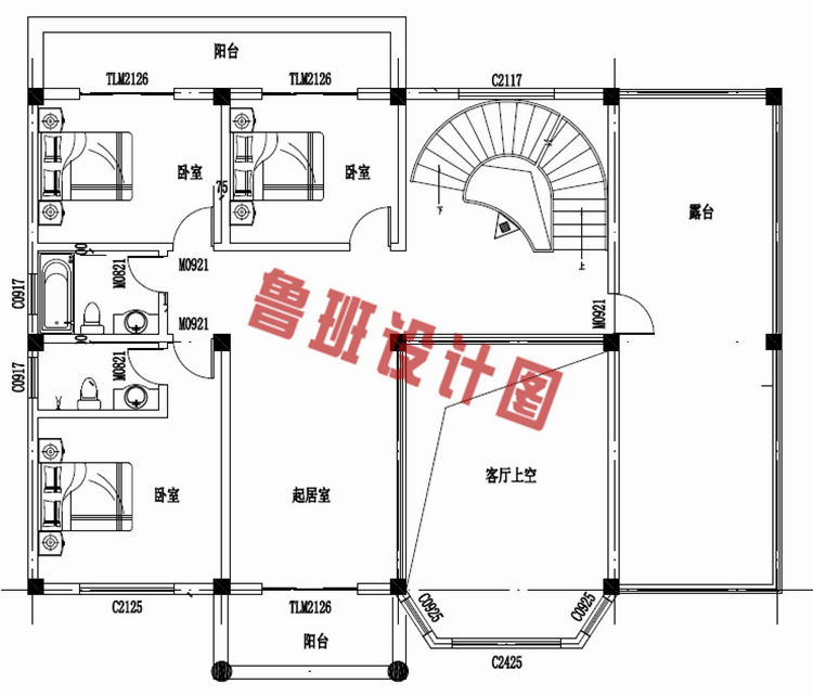 四层豪简欧风格的自建房屋造型