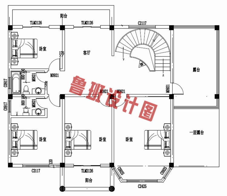 四层豪简欧风格的自建房屋造型