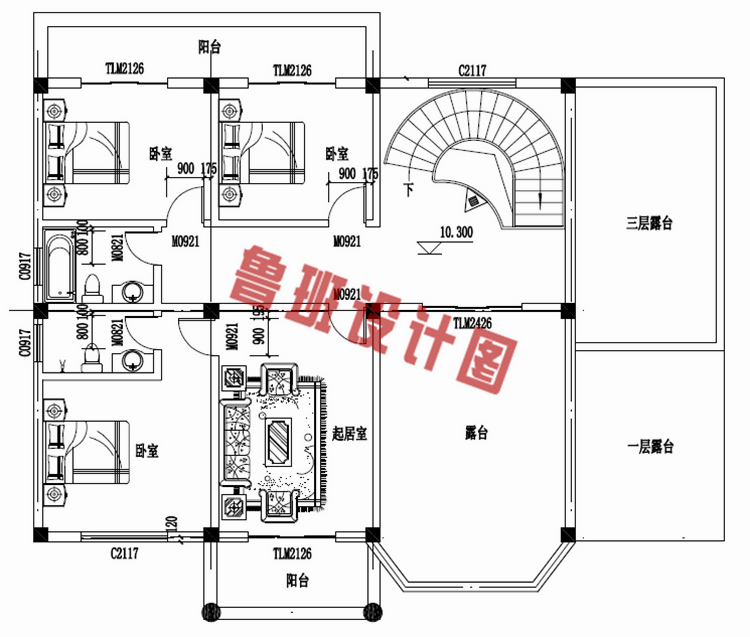 四层豪简欧风格的自建房屋造型