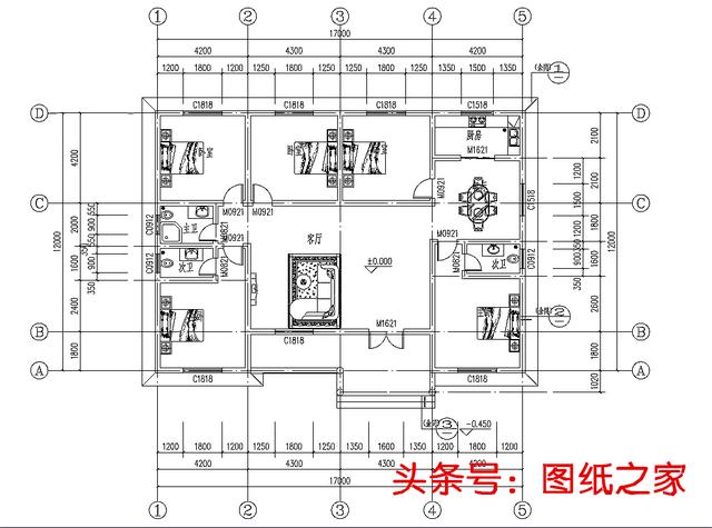 5款一层农村小别墅，经济实用，主体10多万就能建好！