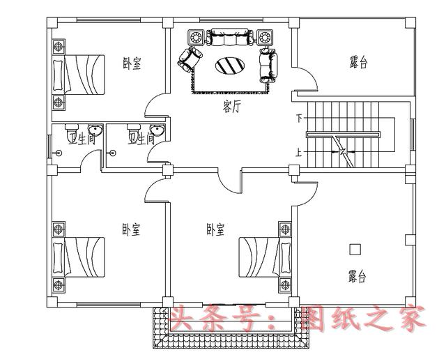 2套三层别墅（方正、大气）这才是农村别墅该有的样子！