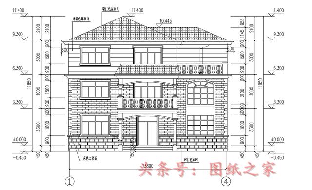 2套三层别墅（方正、大气）这才是农村别墅该有的样子！