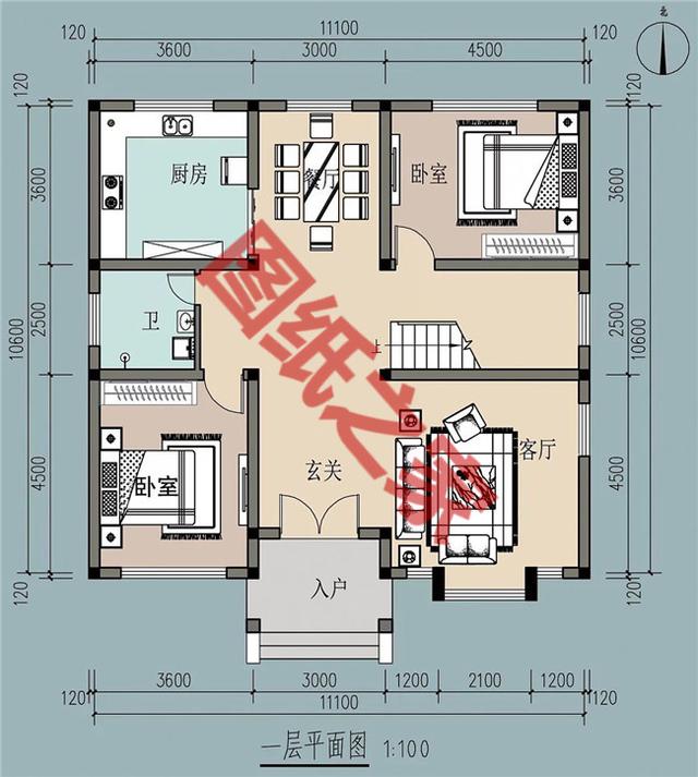 5套120平农村小别墅设计方案，款款经典、实用