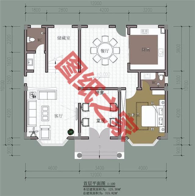 5套120平农村小别墅设计方案，款款经典、实用