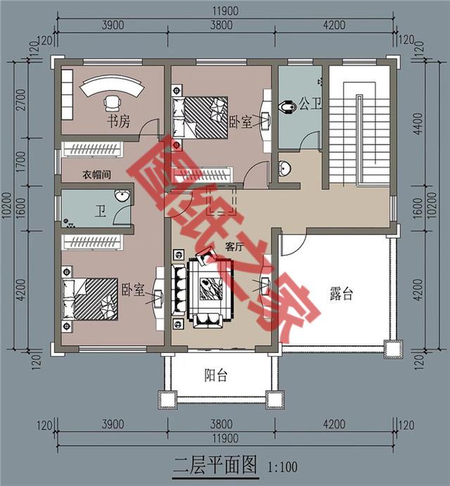 5套120平农村小别墅设计方案，款款经典、实用