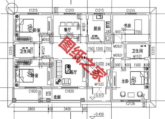 3款一层别墅设计图方案，人见人爱
