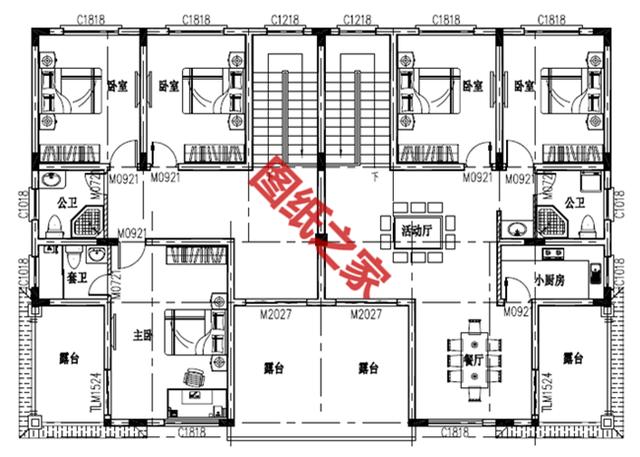 2018新款兄弟双拼别墅设计图，建双拼的有福了