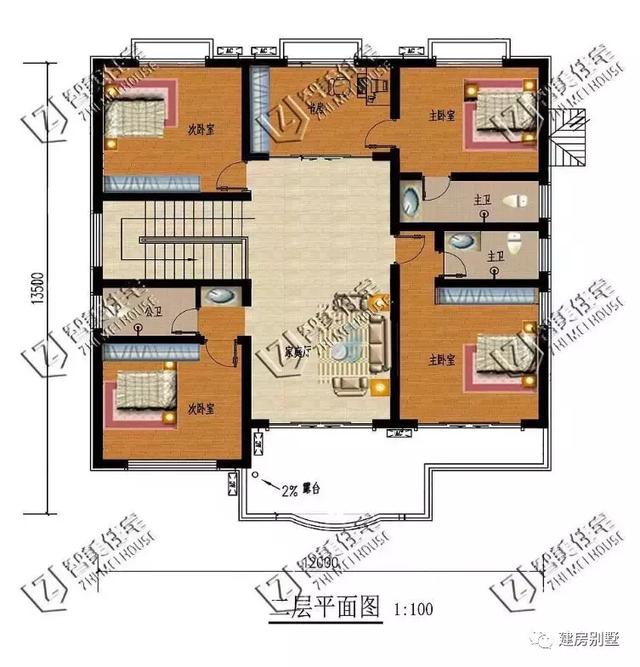 面宽12米的农村自建房，两栋造价都不高，漂亮很实用