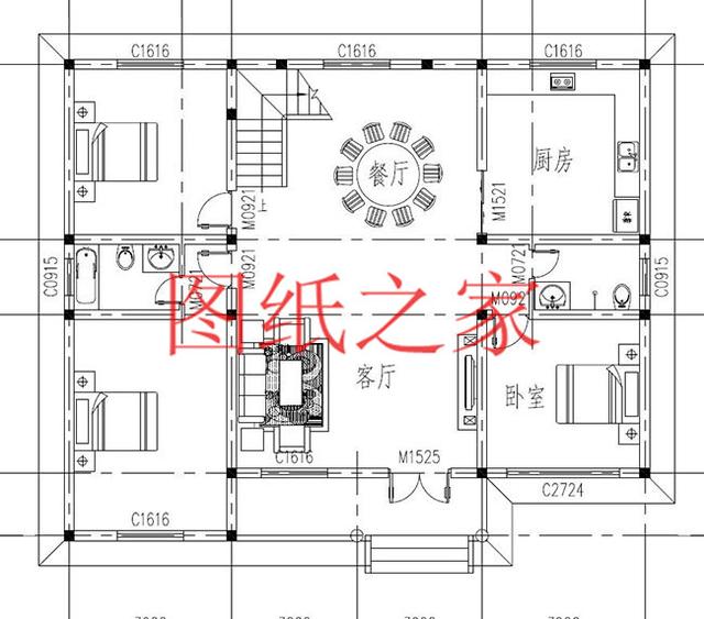 14X11米的一层半小别墅，美观漂亮、经济实用！