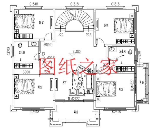 13.8X12.5米的四层别墅，170平大户型，美观奢华、气势恢宏！