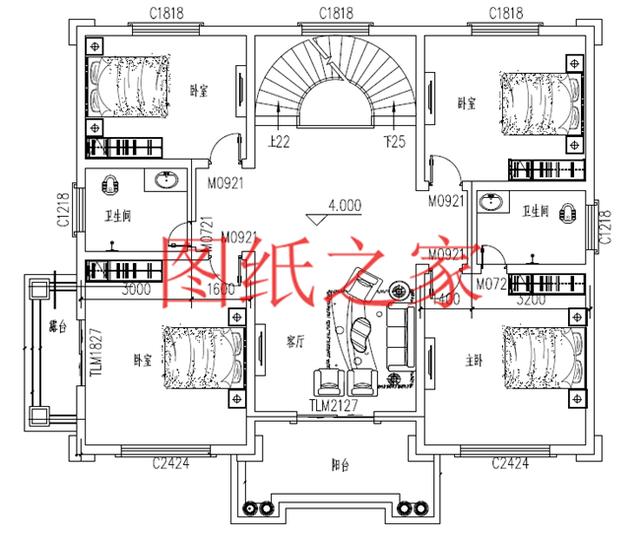 13.8X12.5米的四层别墅，170平大户型，美观奢华、气势恢宏！