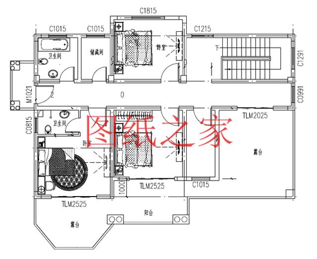 开间15米的三层别墅，美观大气、舒适实用，造价50万左右！