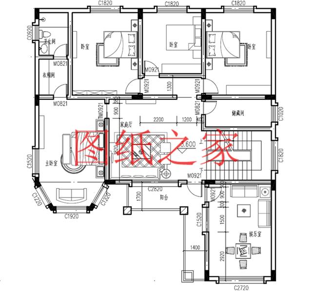 开间15米的三层别墅，美观大气、舒适实用，造价50万左右！
