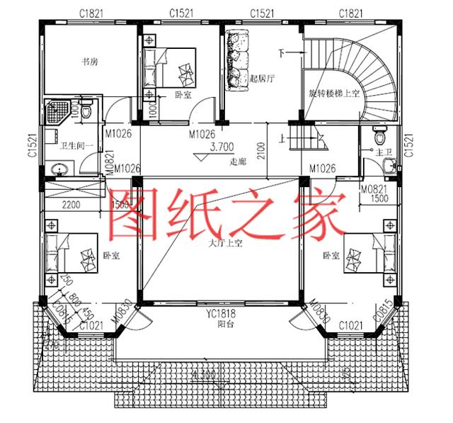 160平米的二层别墅，14X12米方正又实用，农村建房的首选户型！