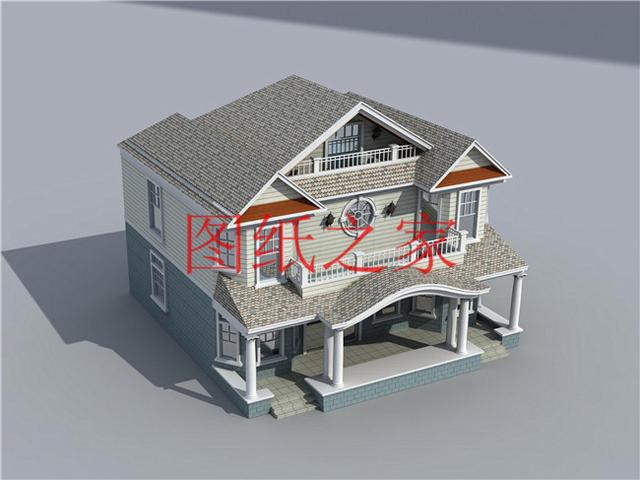 160平米的二层别墅，14X12米方正又实用，农村建房的首选户型！