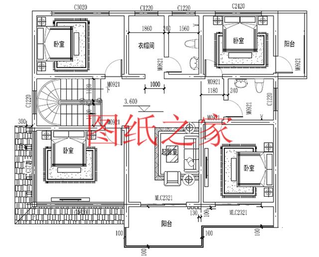 160平米的二层别墅，14X12米方正又实用，农村建房的首选户型！