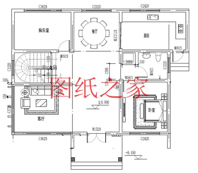 160平米的二层别墅，14X12米方正又实用，农村建房的首选户型！