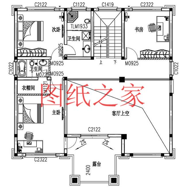 143平米四层别墅，12.4X11.6米奢华大气，有没有门庭差别有多大？