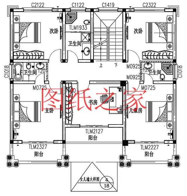 143平米四层别墅，12.4X11.6米奢华大气，有没有门庭差别有多大？