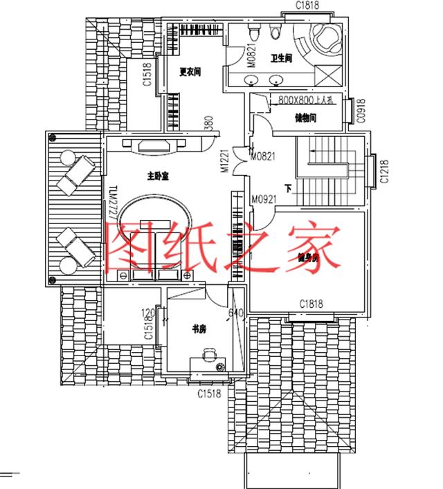 200平米的三层别墅，18X13米、13X18米两种户型，造价50万左右！