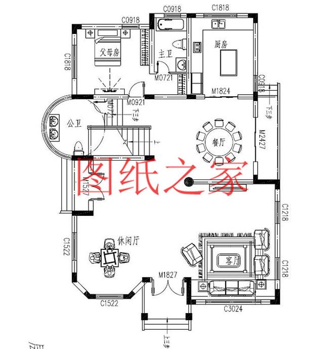 16X12米的农村四层别墅，主体造价70万左右，美观又大气！