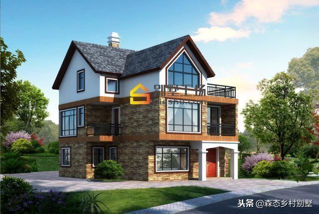 2019年农村自建房别墅设计图，小宅基地适用