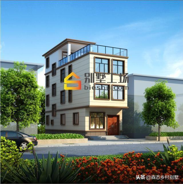 2019年农村自建房别墅设计图，小宅基地适用