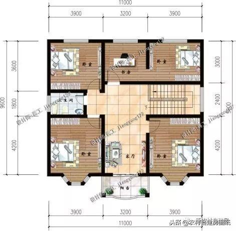 10套适合南北方农村的二层别墅，3套柴火房，4套堂屋，7款带露台