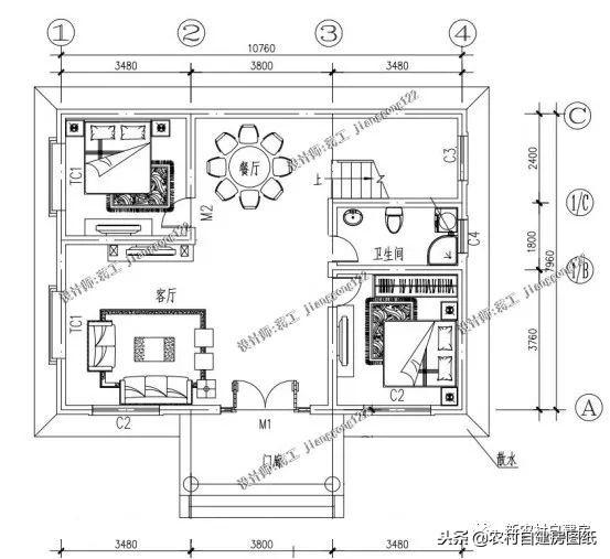 10套适合南北方农村的二层别墅，3套柴火房，4套堂屋，7款带露台