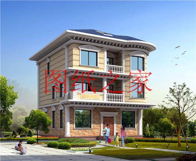 10X10米的三层别墅，方正户型经济又实惠，造价还不到30万！