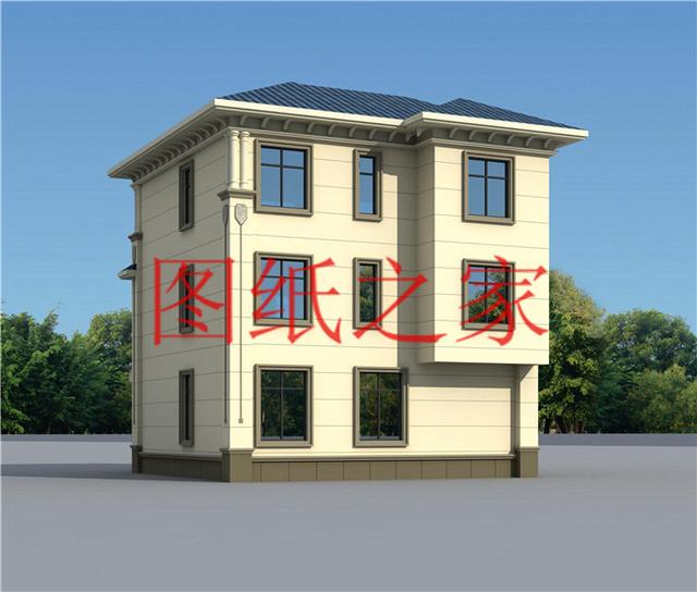10X10米的三层别墅，方正户型经济又实惠，造价还不到30万！