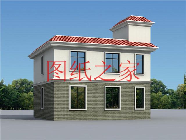 80平米的小户型二层别墅，9X9米方正实用，美观漂亮又接地气！